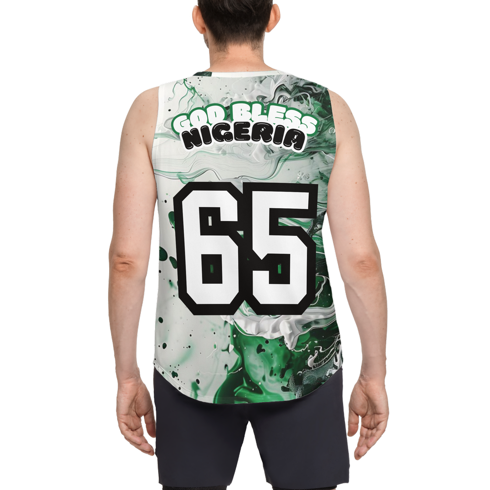 Open Side Tank Top-Nigeria Independence Tshirt