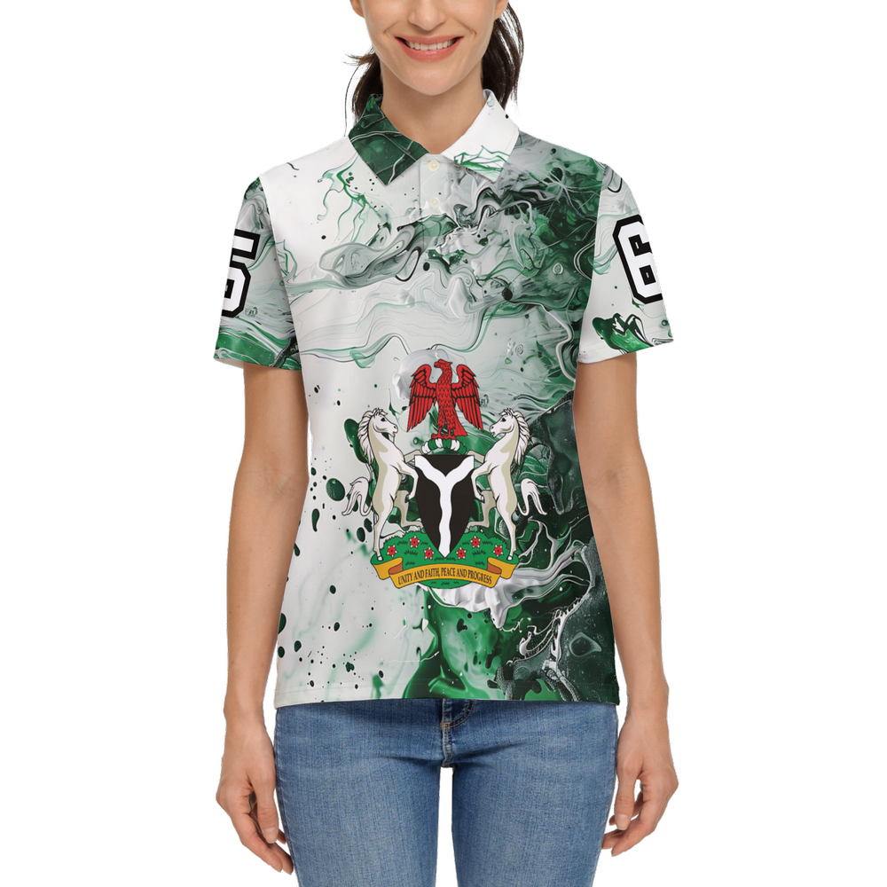 Women's Classic Short-Sleeve Polo for Nigeria Independence