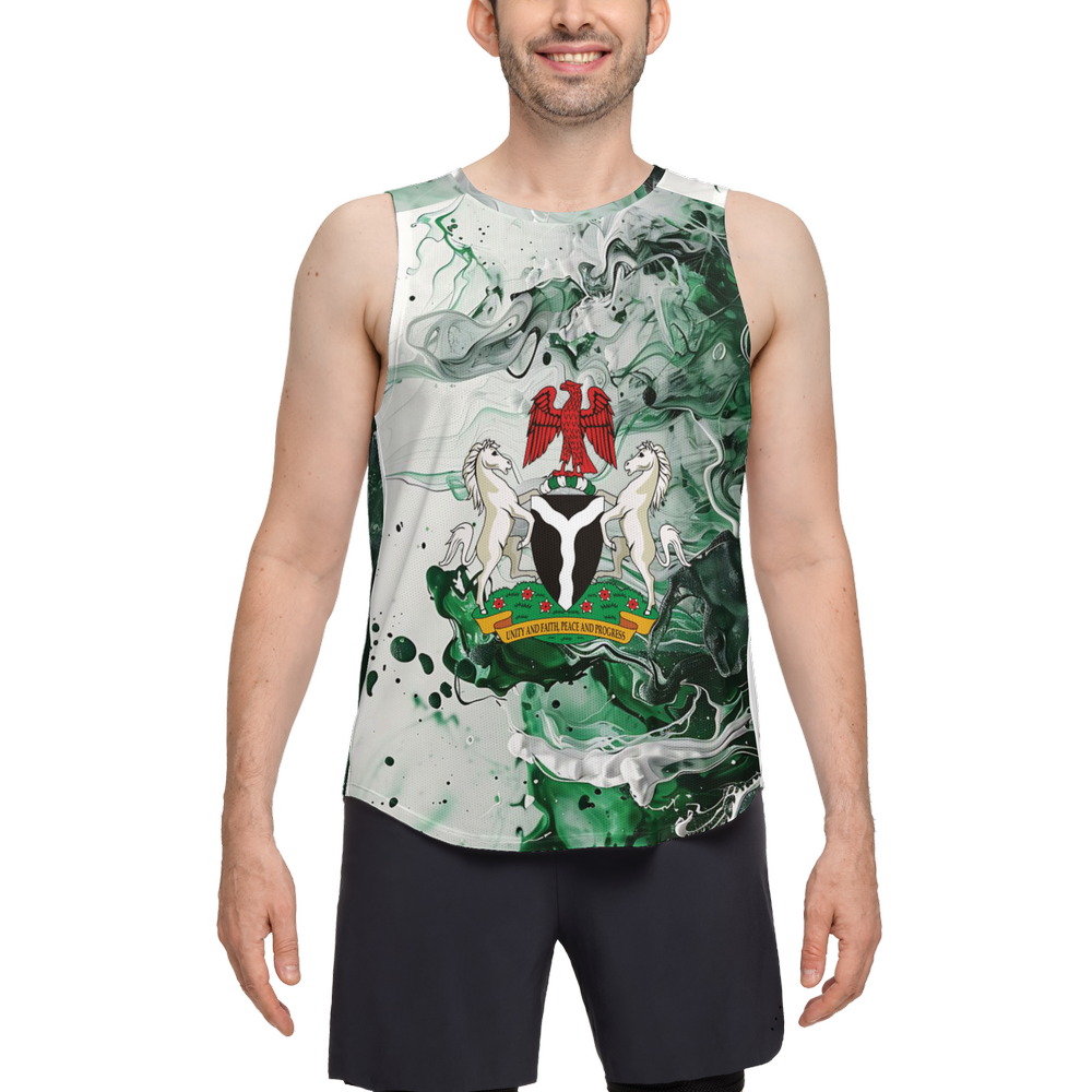 Open Side Tank Top-Nigeria Independence Tshirt