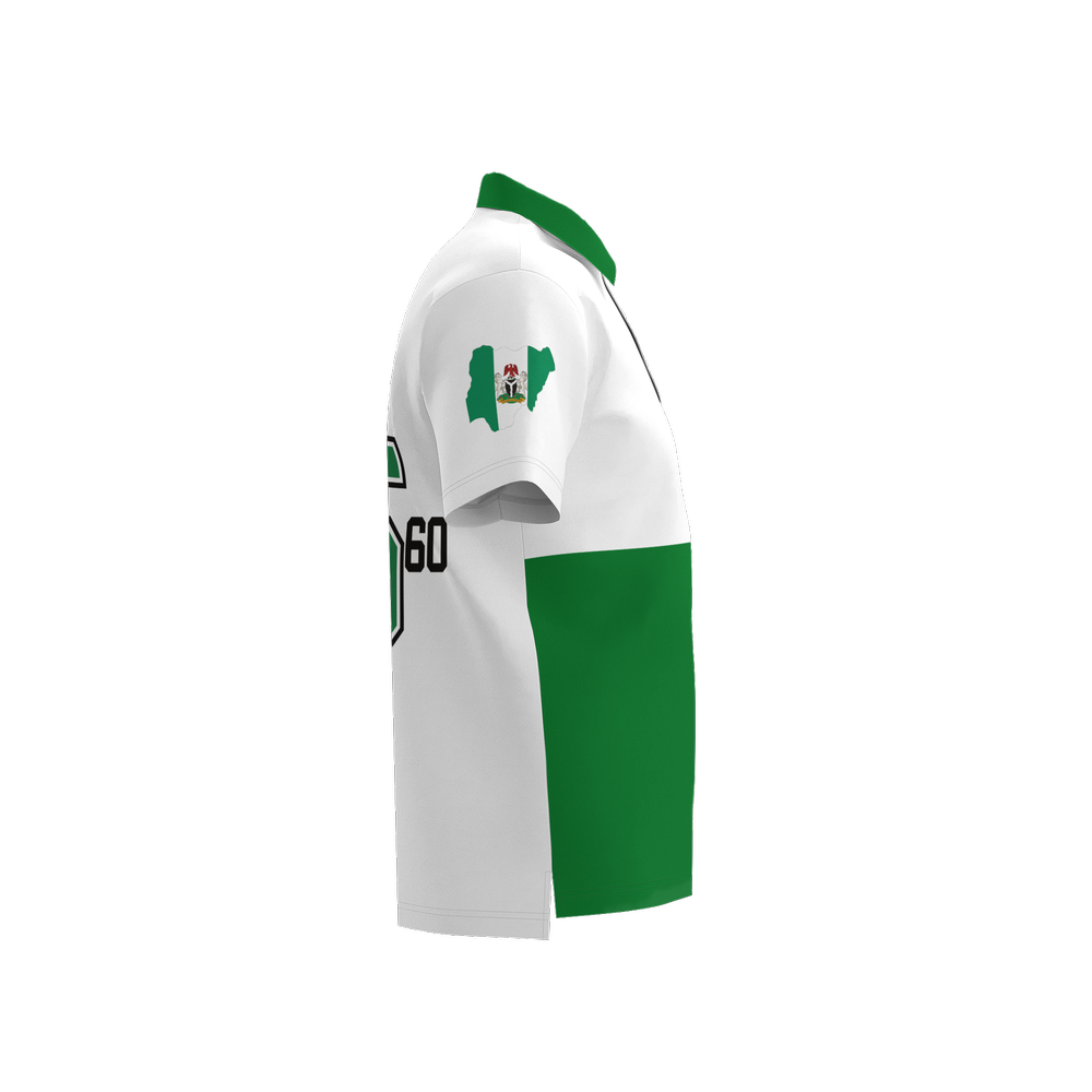 Nigeria square-1960 back Polo Shirt_naija