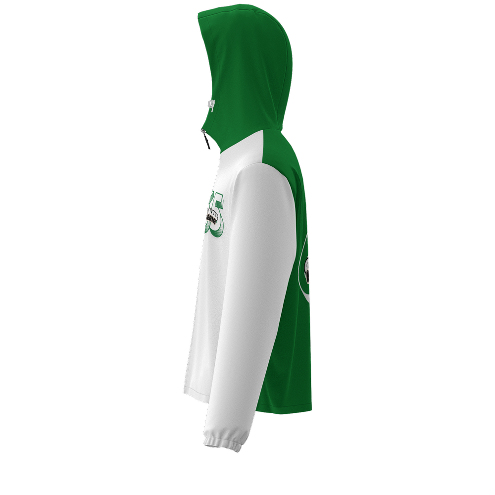 Nigeria Independence Unisex Full-Zip Hooded Jacket green back