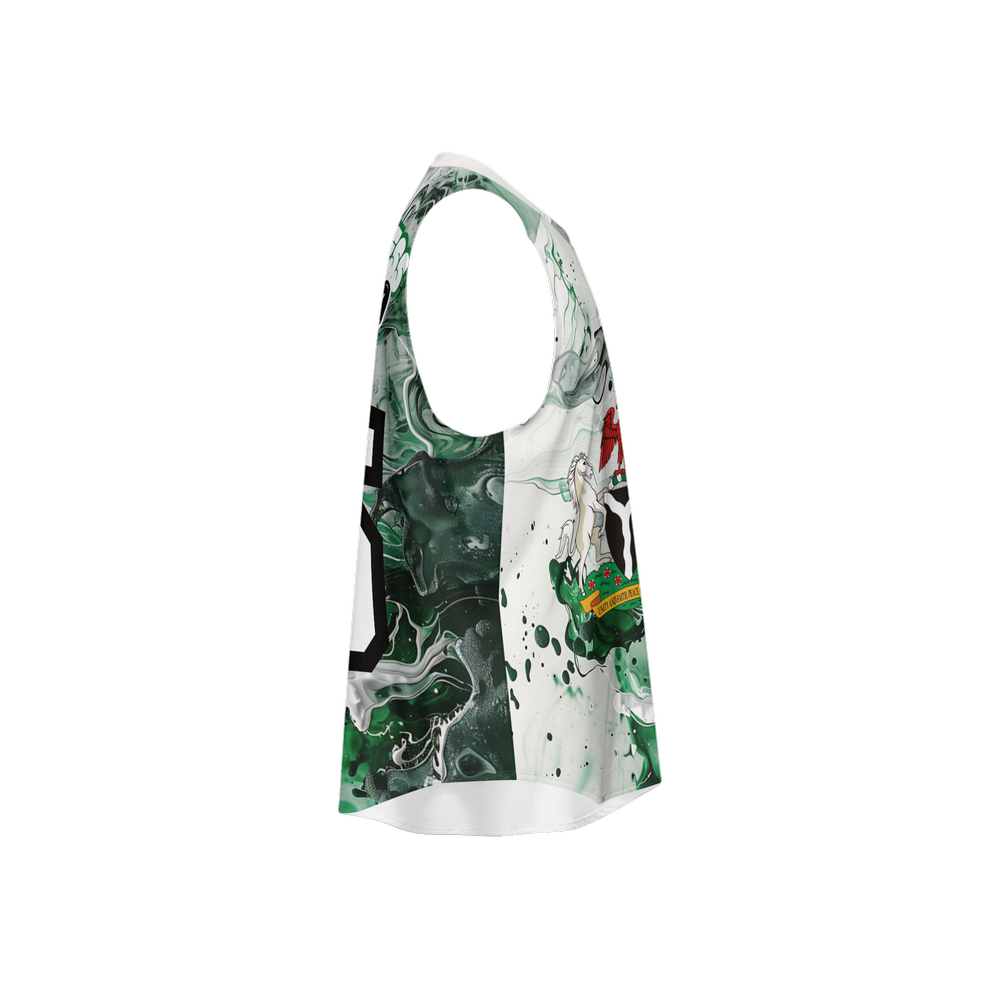 Open Side Tank Top-Nigeria Independence Tshirt