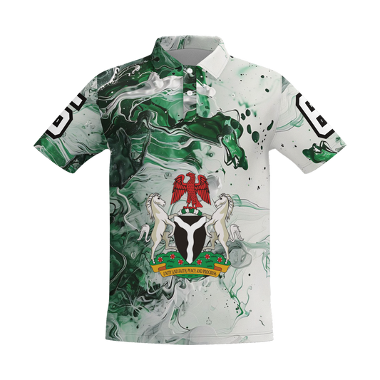 Unisex Short-Sleeve Nigeria Independence Polo