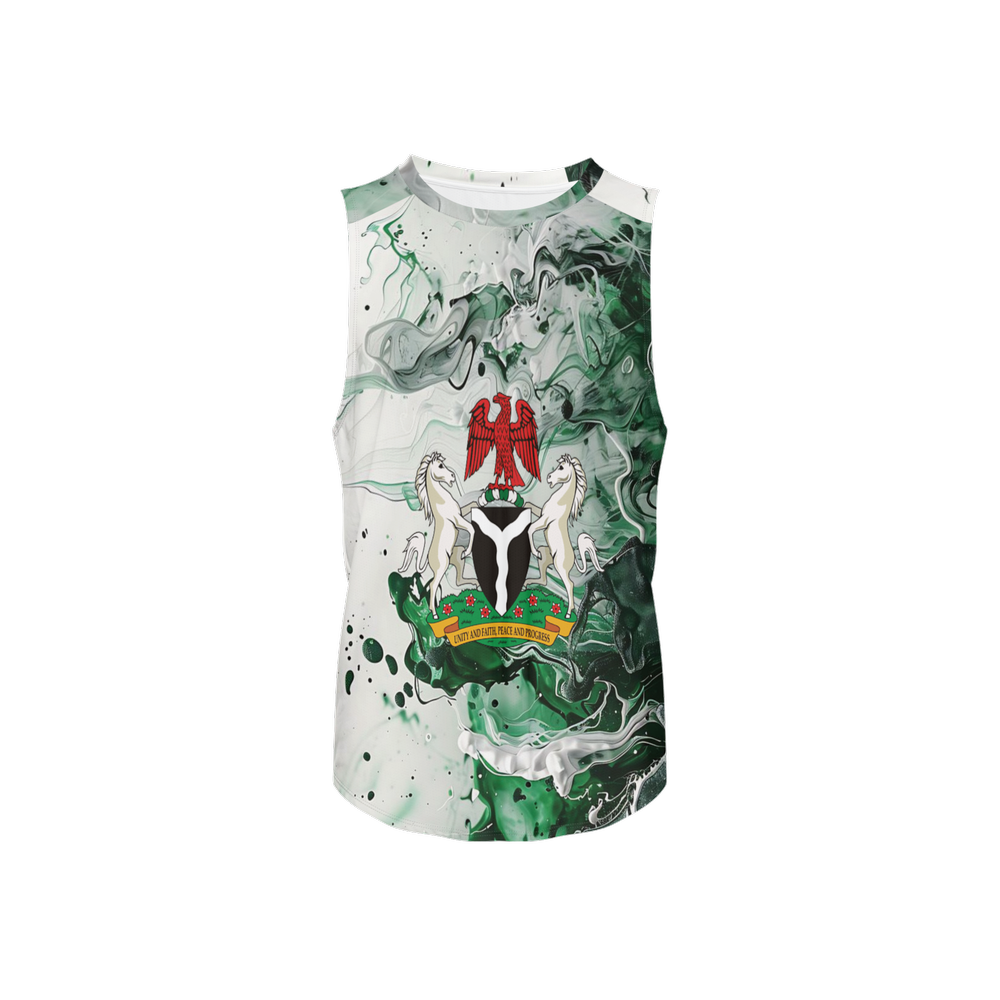 Open Side Tank Top-Nigeria Independence Tshirt