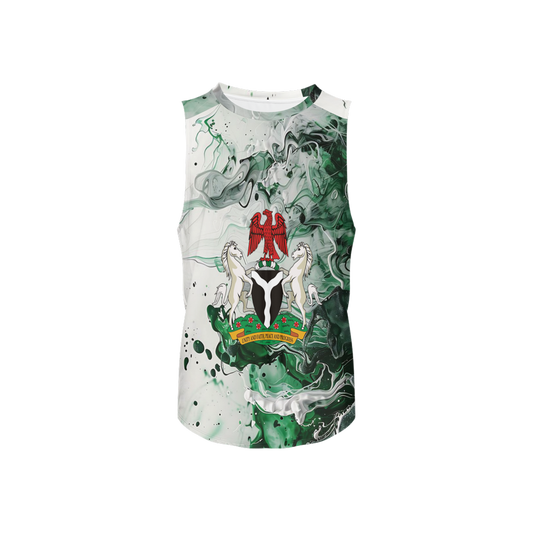 Open Side Tank Top-Nigeria Independence Tshirt