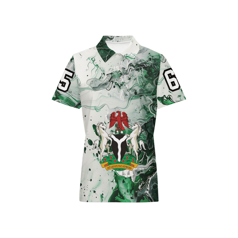 Women's Classic Short-Sleeve Polo for Nigeria Independence