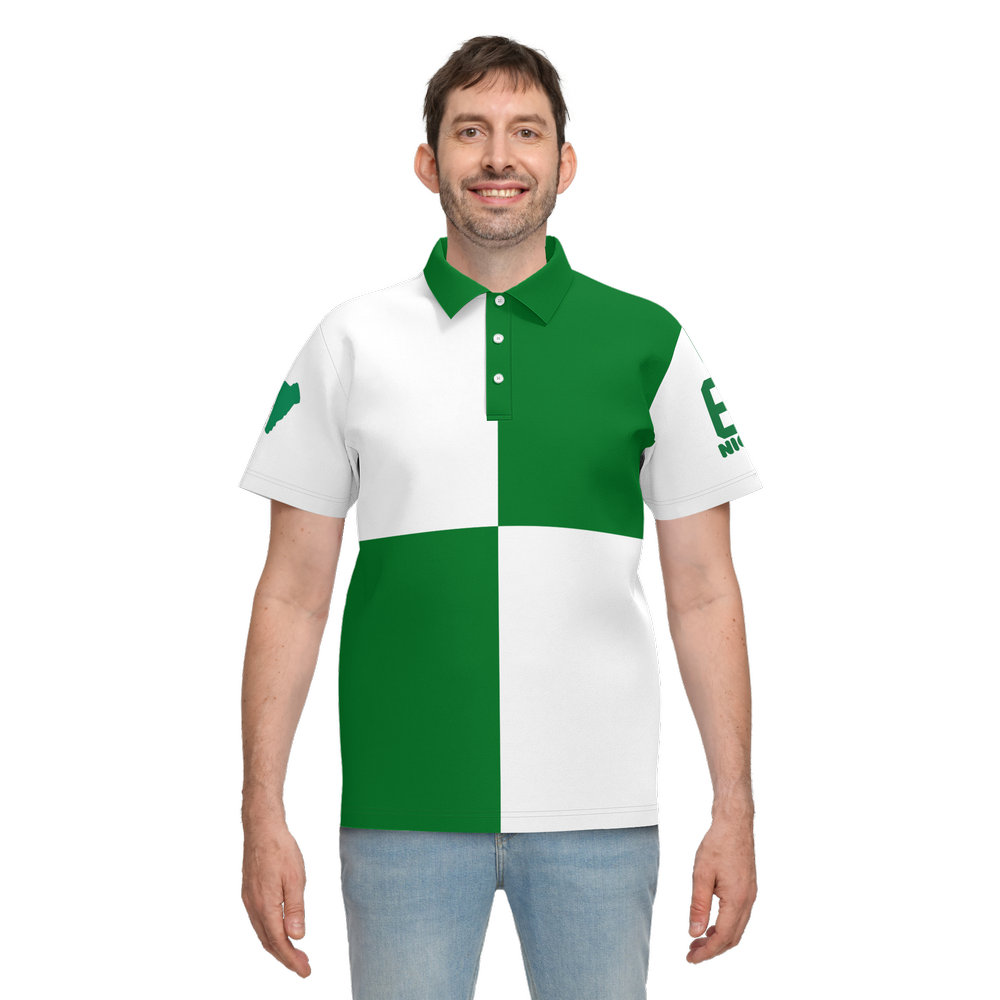 Nigeria square-design independence Polo Shirt