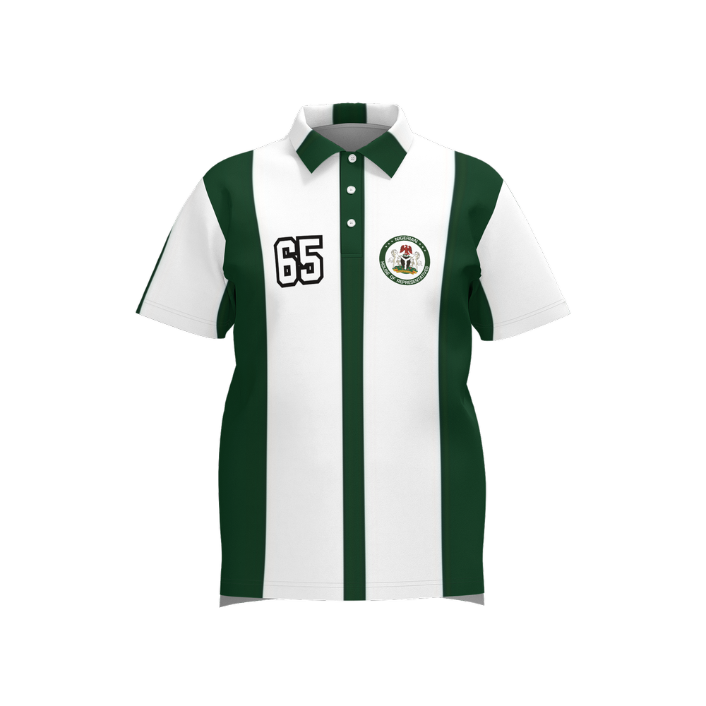 Nigeria House of Rep classic stripe Polo Shirt