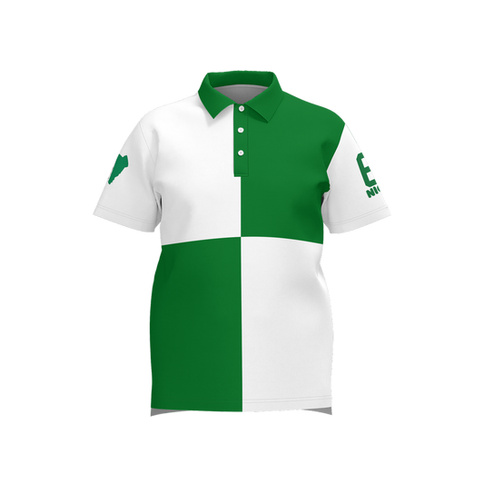 Nigeria square-design independence Polo Shirt