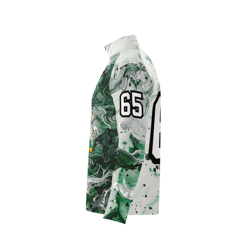 Naija Men's Long Sleeve short neck