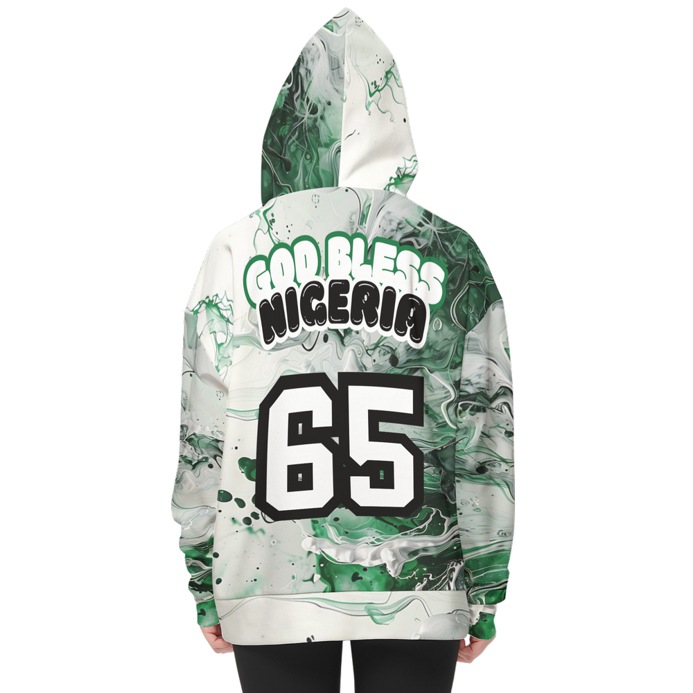 Women's Hoodie With Front Patch for Nigeria Independence