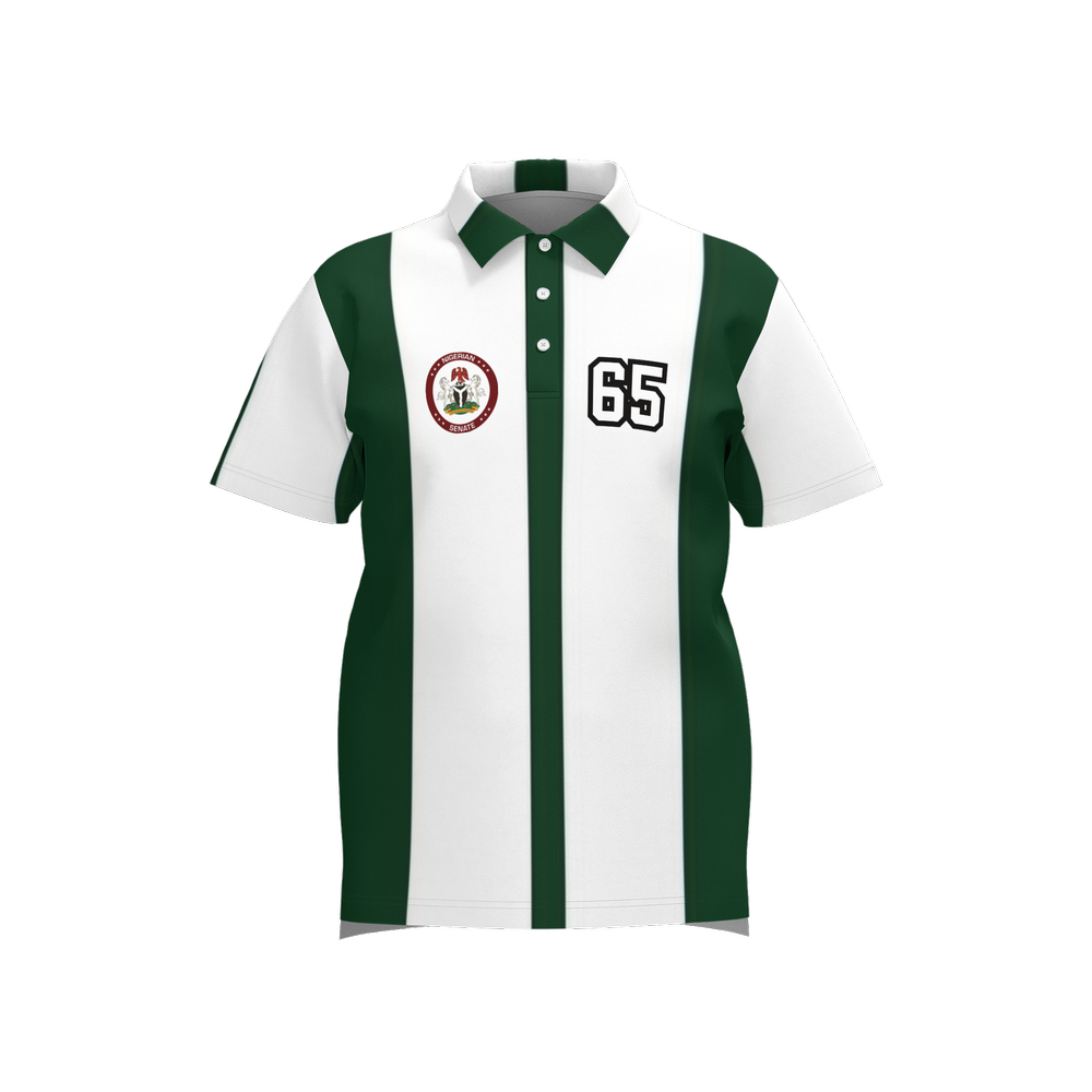 Nigeria senator's classic stripe Polo Shirt
