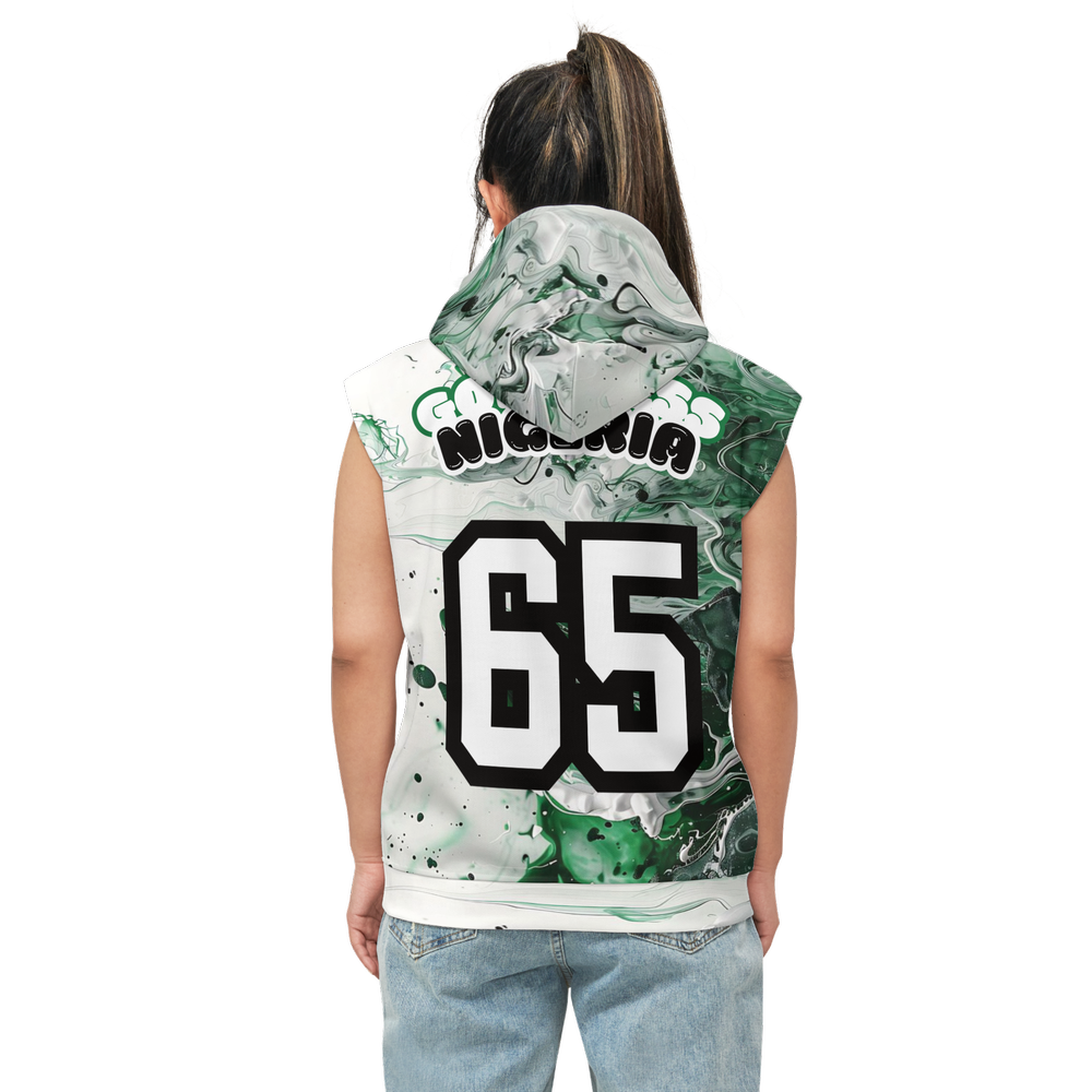 Sleeveless Pullover Hoodie - Nigeria Independence