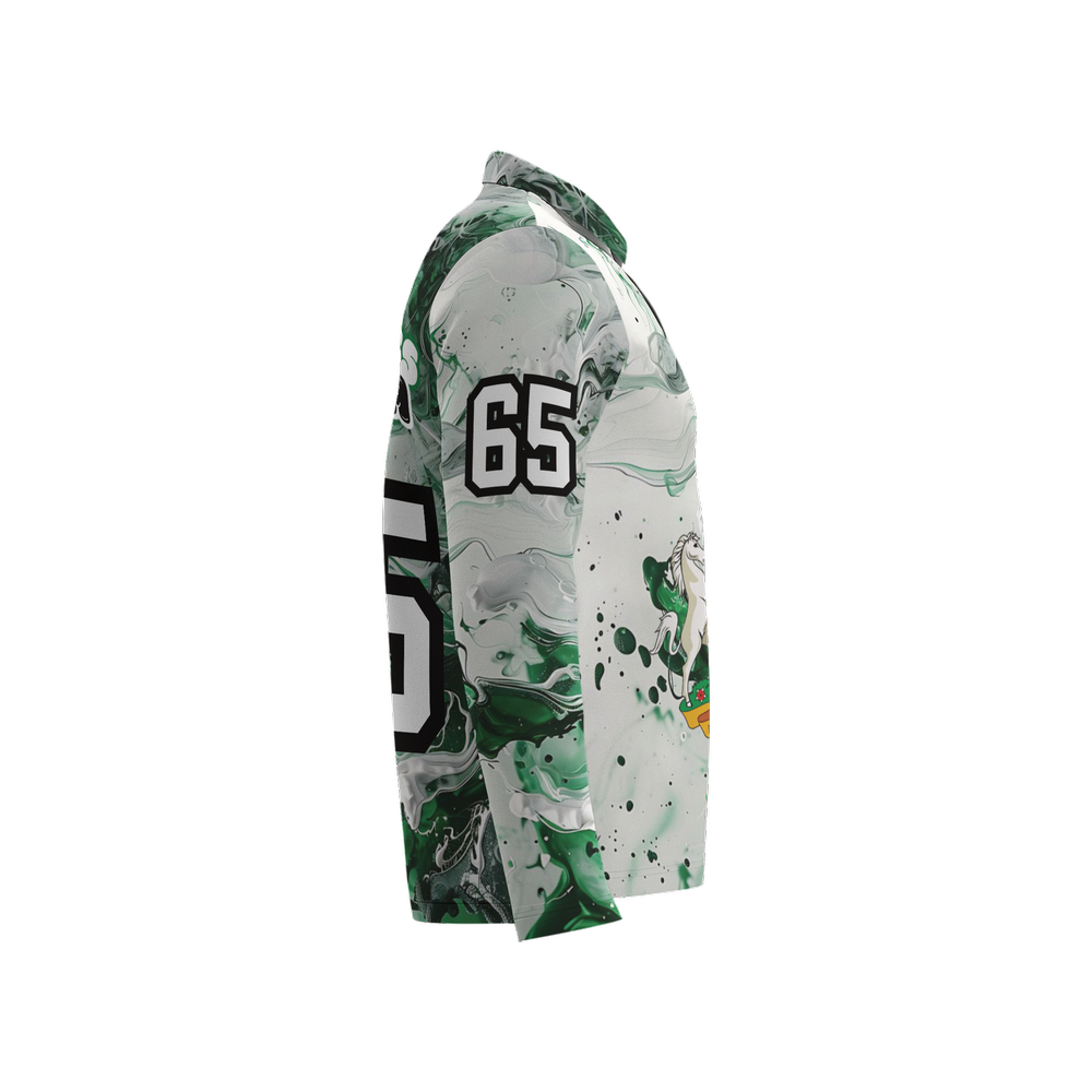 Men's Classic Long-Sleeve Nigeria Independence Polo Shirt-