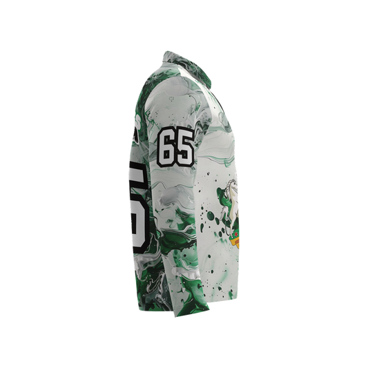 Men's Classic Long-Sleeve Nigeria Independence Polo Shirt-