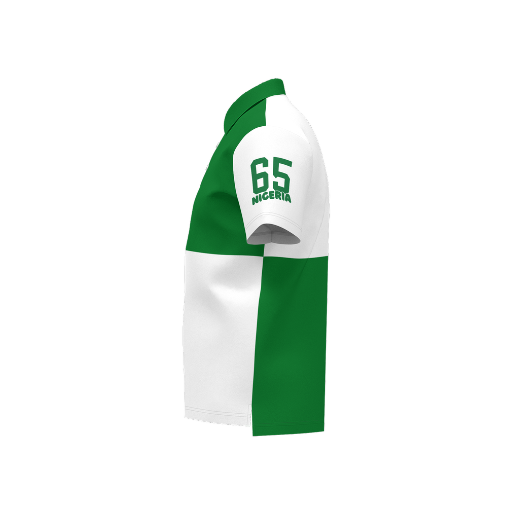 Nigeria square-design independence Polo Shirt