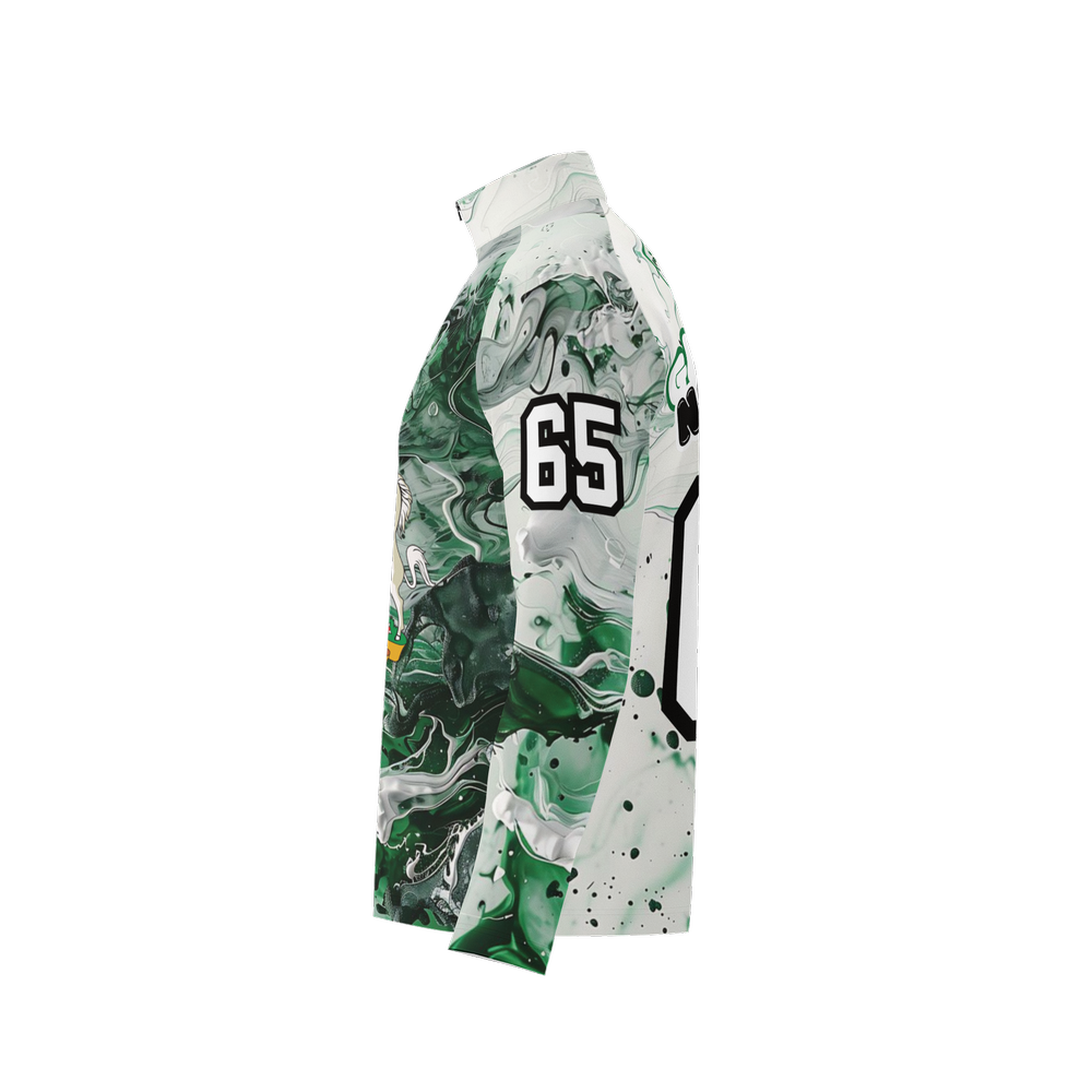 Nigeria Independence Men's Long Sleeve Quarter Zip