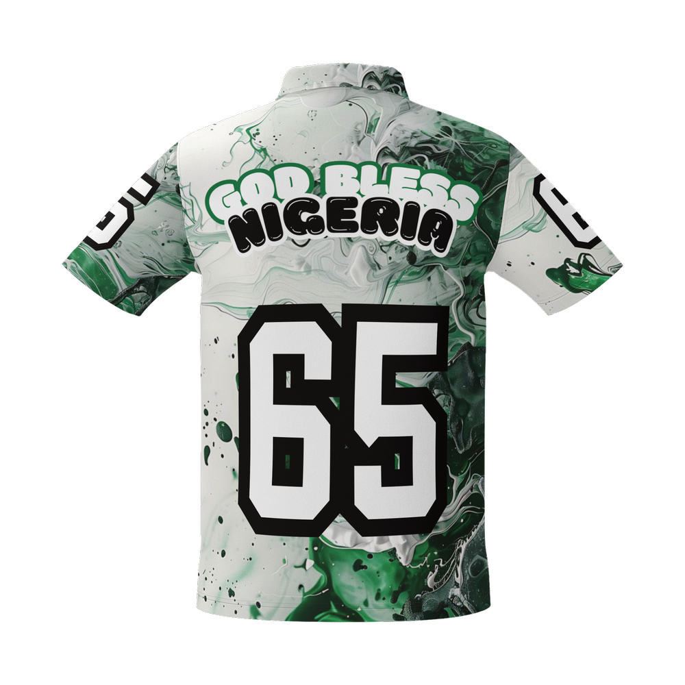 Unisex Short-Sleeve Nigeria Independence Polo