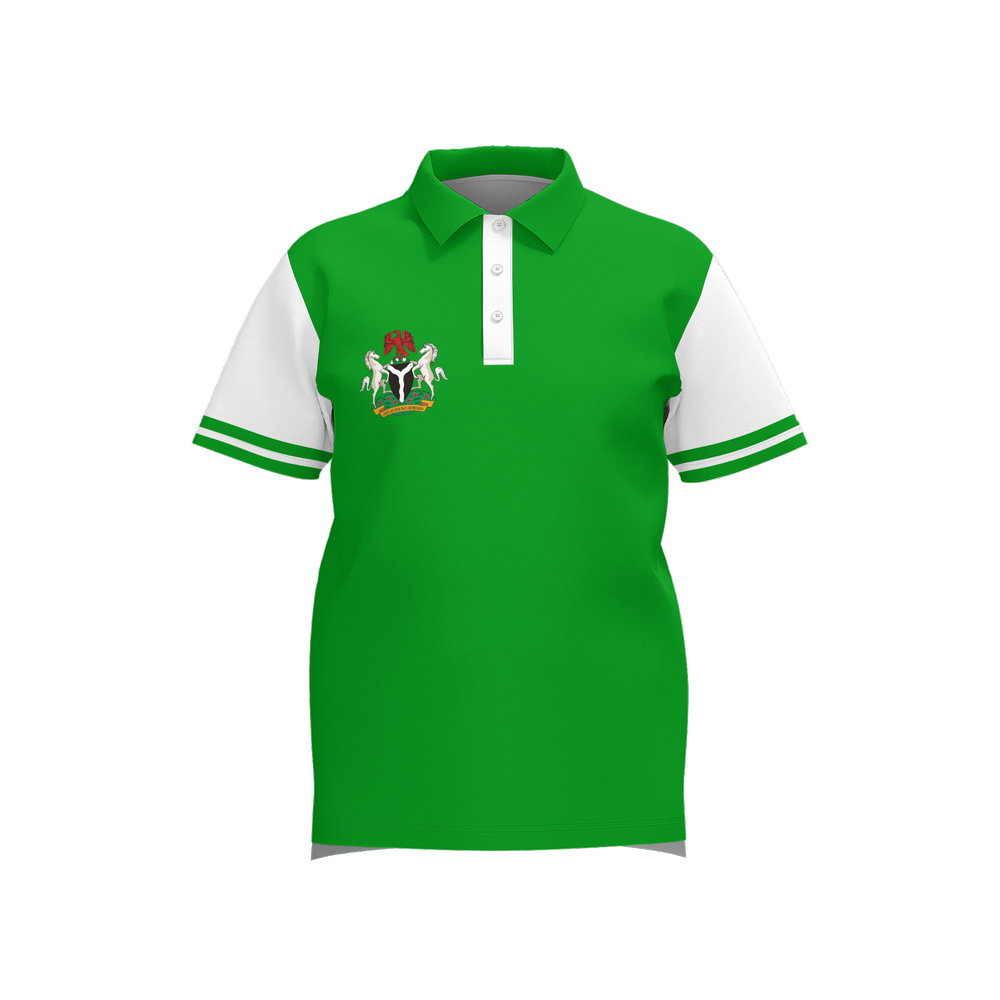 Men's Classic green-white Short-Sleeve Polo Shirt