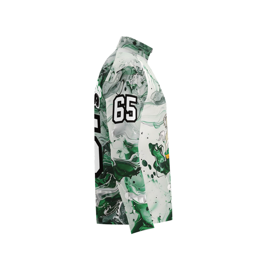 Nigeria Independence Men's Long Sleeve Quarter Zip